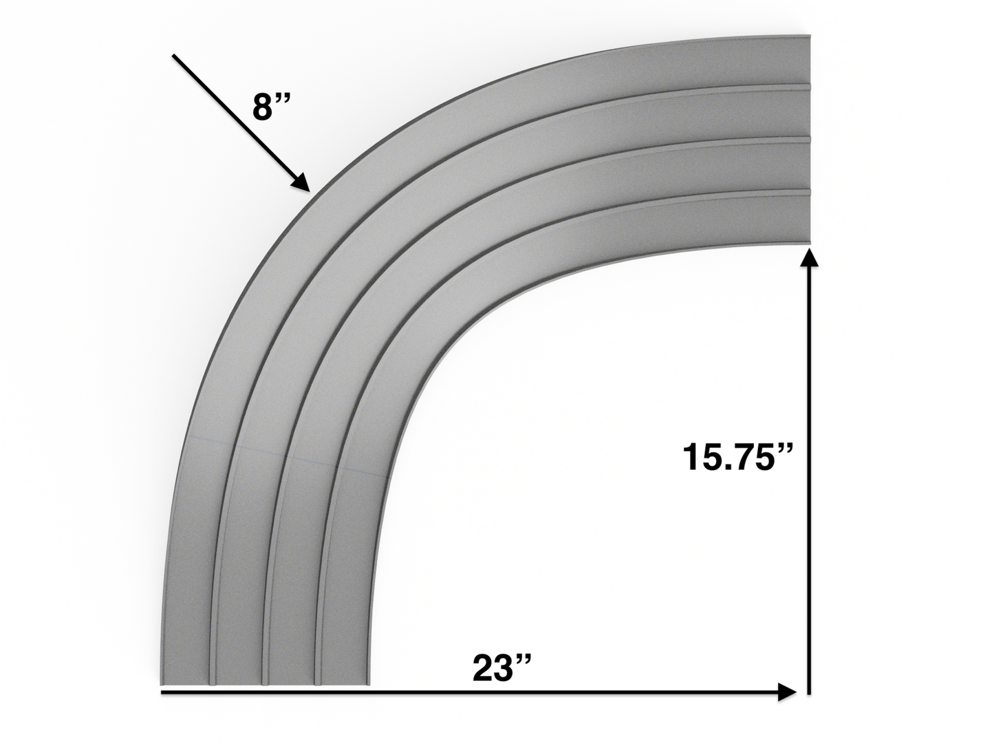SR 1:55 4 Lane Banked Turn - 90°