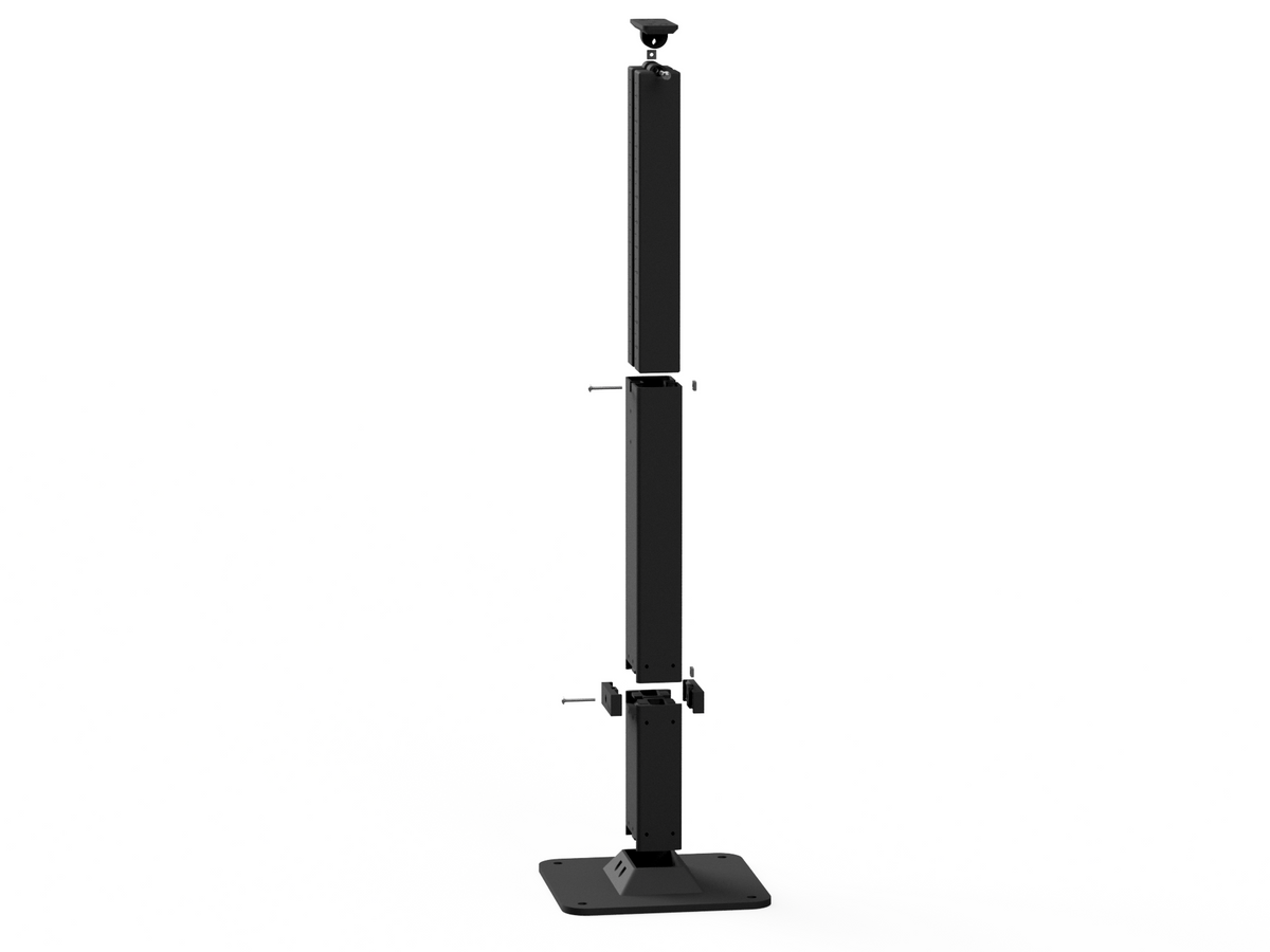 Adjustable Componets 3D Printed Black Adjustable Support Tower 16