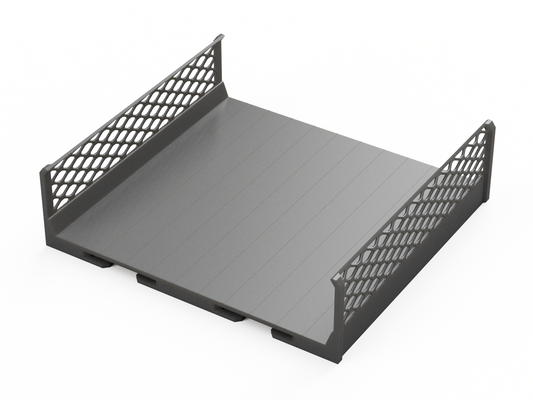 Open Track 120 - 120mm Straight with Fences