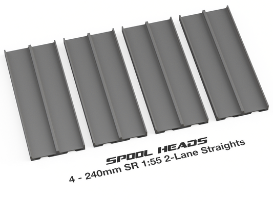 SR 1:55 Straight 2-Lane Kit - 3'/96cm