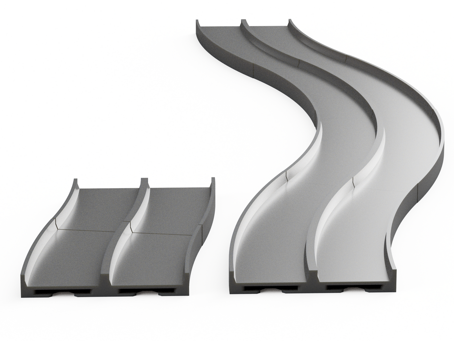 SR 1:55 Flat Turn/Chicane Kit