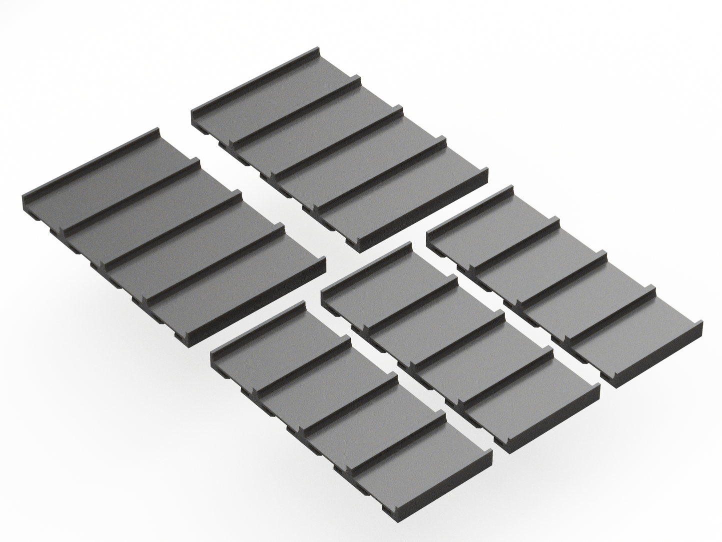 SR 1:55 4-Lane Short Straight Kit - 1.5'/46cm